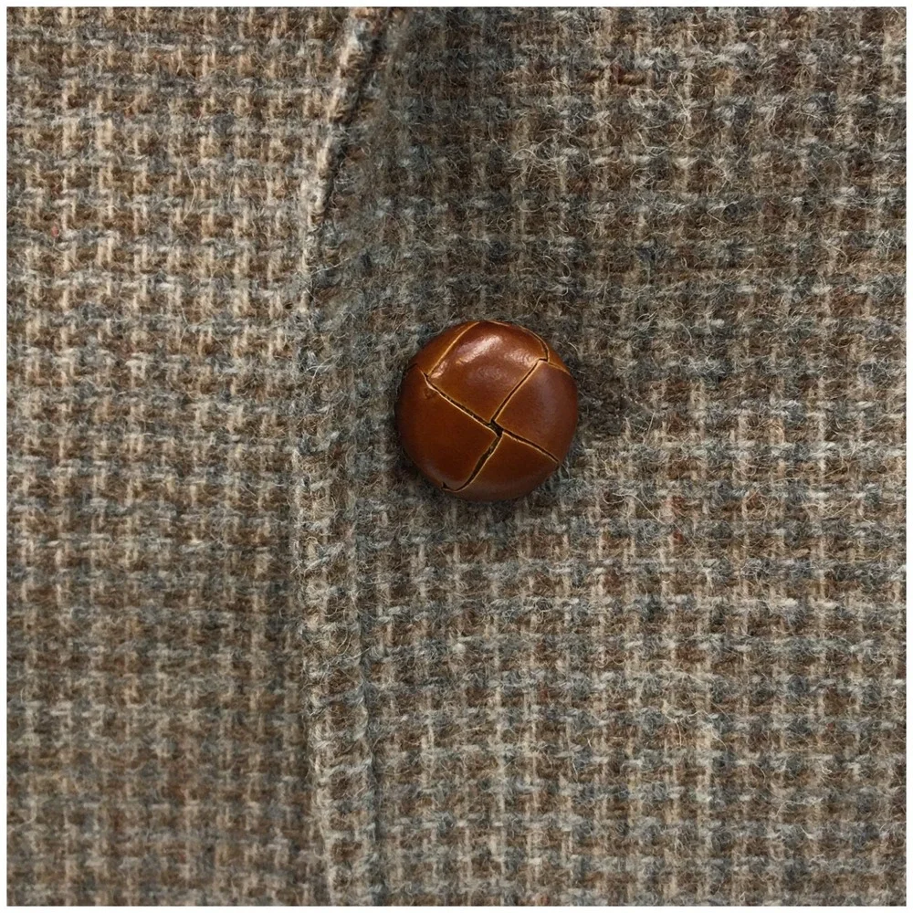 VINTAGE HAGGAR‎ Mens Tweed Wool Blazer Sport Coat Casual Jacket Size 44R Suit
